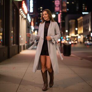 Cozy Chic Suede Coat by Gianfranco Rossi (small)